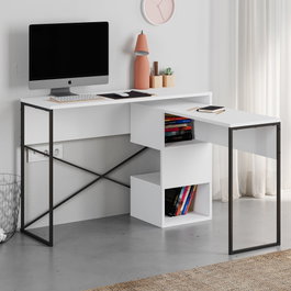 Hanah Home Badau Escritorio de Estudio Blanco